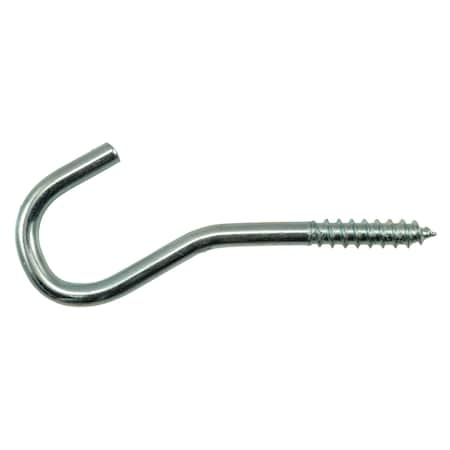 3/16 X 3/4 X 3-3/8 Zinc Plated Steel #806 Screw Hooks 20PK